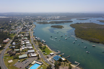 Tea gardens at Port Stephens NSW, and the   Myall river.