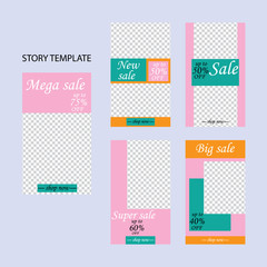 Banner social media story templates.