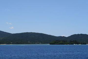 日本国沖縄の夏の海