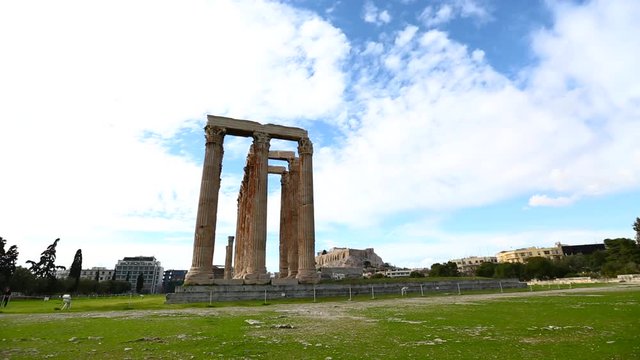 Temple of Zeus, in Athens, Greece