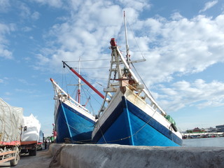 Traditional ships at port