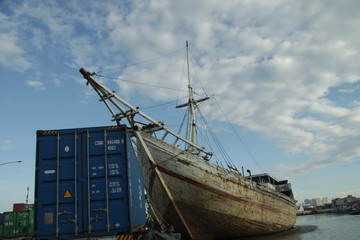 Traditional ships at port