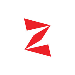 letter s geometric arrow logo vector