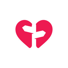 Fototapeta premium love traveling street sign symbol vector