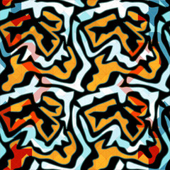 Graffiti abstract seamless pattern grunge effect illustration