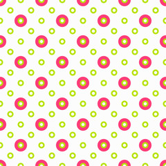 bright colored circles seamless geometric pattern for your design