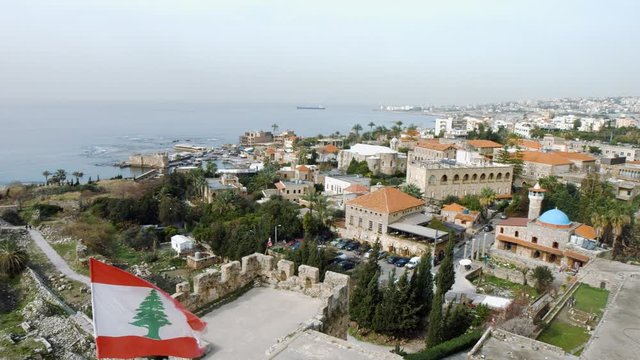 Byblos as seen from Byblos Castle, Lebanon