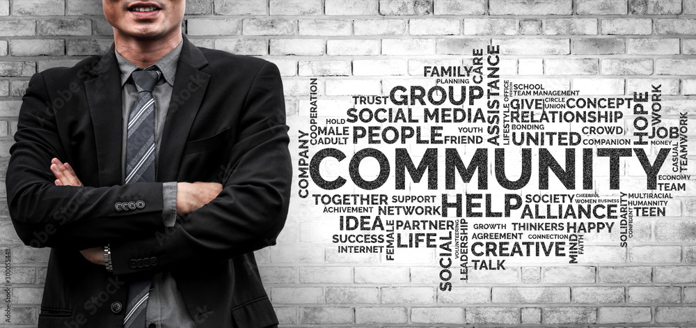 Poster human resources recruitment and people networking concept. modern graphic interface showing professi