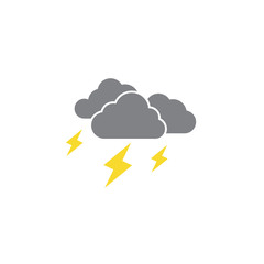 Cloudy weather icon design templateve vector isolated