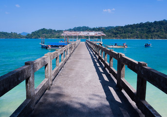 Jetty in Pulau Beras Basah, Langkawi, Malaysia