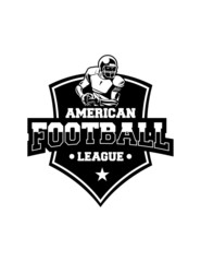 american football shield badge league