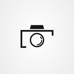 Camera icon vector, Photo studio logo design.