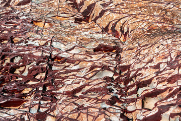 Background, abstract unique texture of the sea, stone on the shore