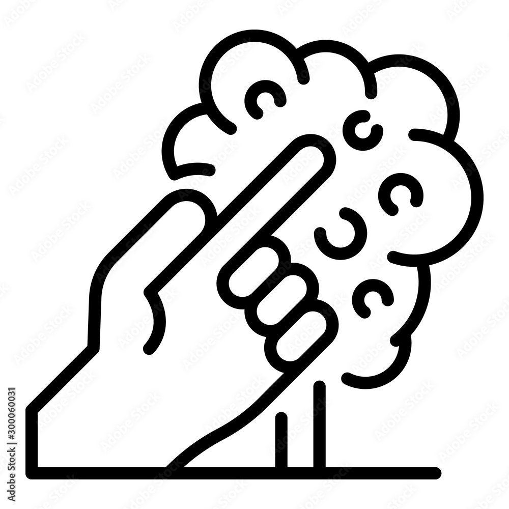 Poster smart control farming icon. outline smart control farming vector icon for web design isolated on whi