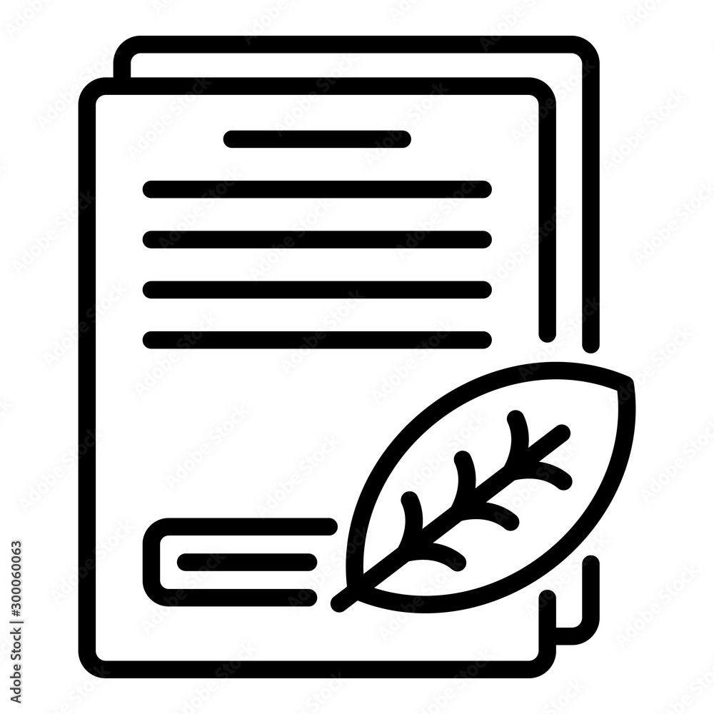 Poster robot farm documents icon. outline robot farm documents vector icon for web design isolated on white