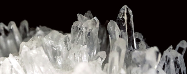 Geology of beauty. Natural cosmic wild jewels. Texture of gemstone rhinestone clear closeup as a...