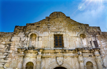 Sun Rays Alamo Mission Independence Battle Site San Antonio Texas