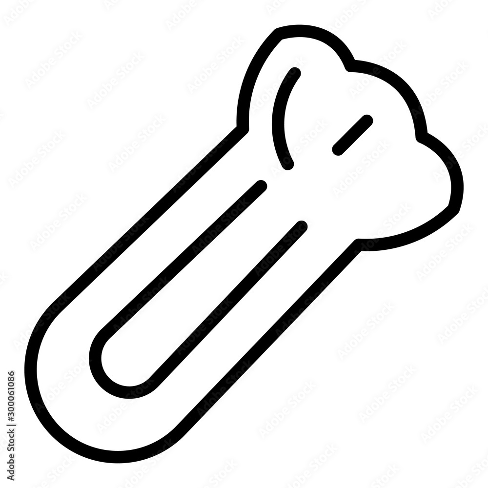 Poster celery food icon. outline celery food vector icon for web design isolated on white background