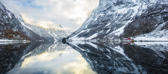 Seeing the fjords at Norway, reflections