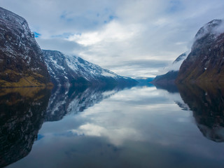 Seeing the fjords at Norway, reflections