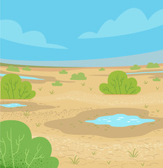 Wet Desert Illustration