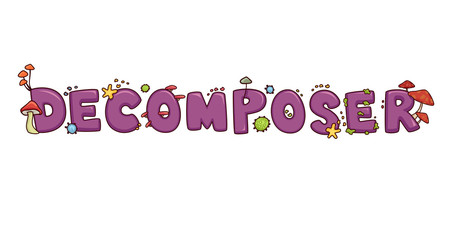Decomposer Lettering Illustration