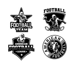 american football sport badge sign set © Galih