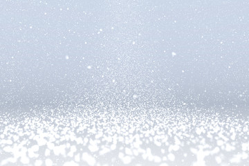 Obraz premium Winter Snow, White Background