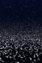 Winter Snow, Night Background