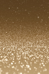 Winter Snow, Gold Background