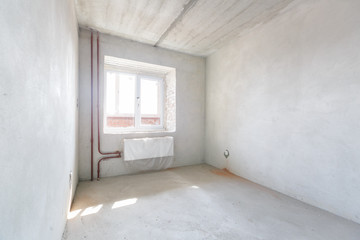 interior of the apartment without decoration