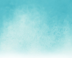 sky blue background with pastel top border and gradient color to white bottom border, old distressed vintage blue background with faded white color and vintage grunge texture