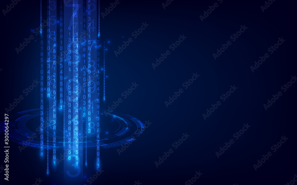 Poster abstract technology background with big data. internet connection, concept graphic design. vector il