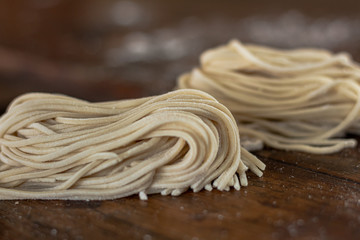 Ramen, pasta on the table, Close up raman.