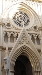 Portal and Rose Window of Malaga Sacred Heart church