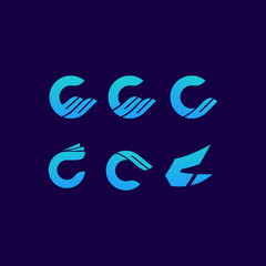 c logo letter mark art