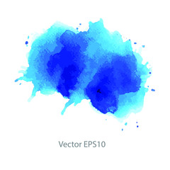 blue watercolor background. vector background	