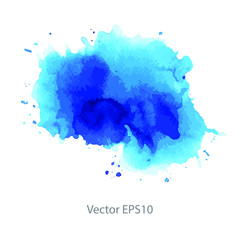 blue watercolor background. vector background	