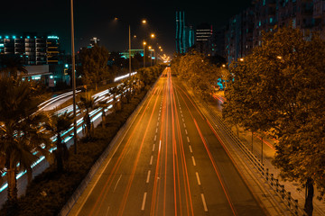 road car light shutter night izmir Fujifilm