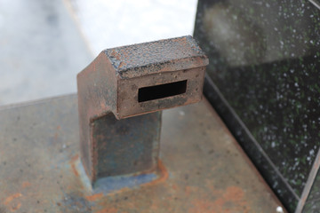 money box in the temple