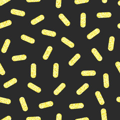 gold sprinkling banner