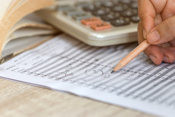Concept of measurement and evaluation. Using calculator calculate numerical value of final grade for each course. The number of grade points student earned in given period of time of school.