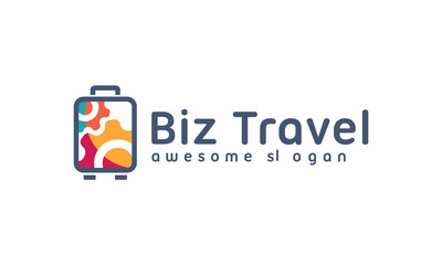 Biz travel logo template