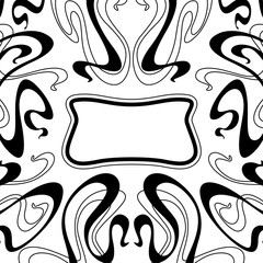 Frame with Art Nouveau ornament.