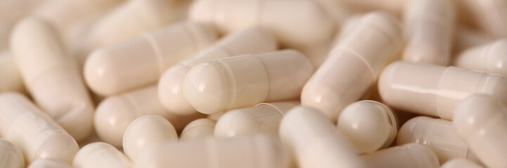 Tablets scattered on the table of the