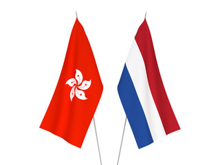 Netherlands and Hong Kong flags