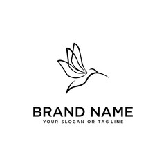 bird design logo vector white background template
