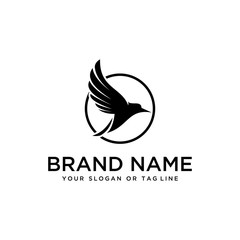 bird design logo vector white background template