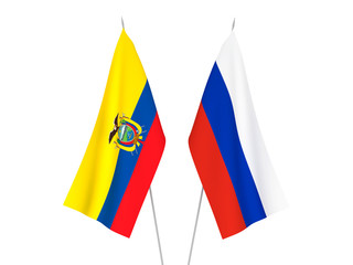 Russia and Ecuador flags