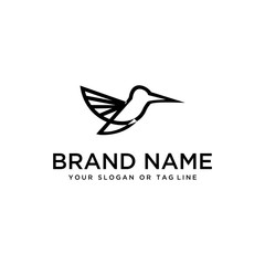 bird design logo vector white background template